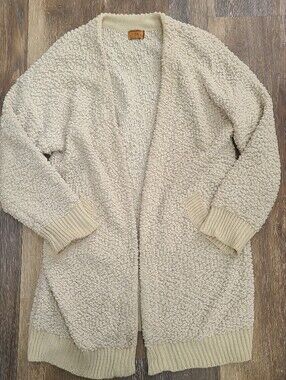 POL Long Length Chunky Open Sweater Women's Large